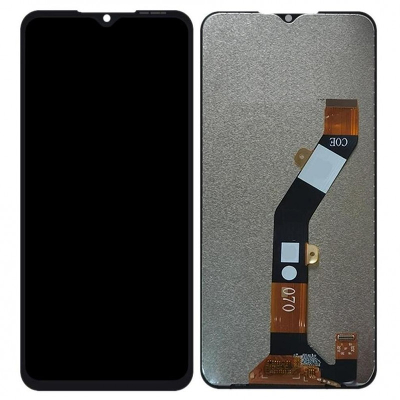 LCD with Touch Screen For ZTE Blade A54 - Grey Display Glass Combo Folder